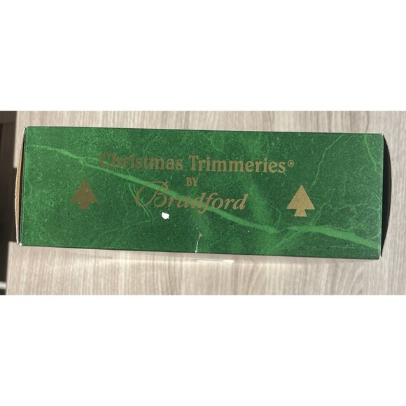 Vintage Christmas Trimmeries glass ornaments Handpainted Santa Toy Sack Present - Picture 3 of 11